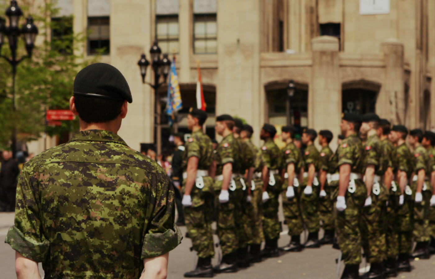 Large group of Canadian Forces