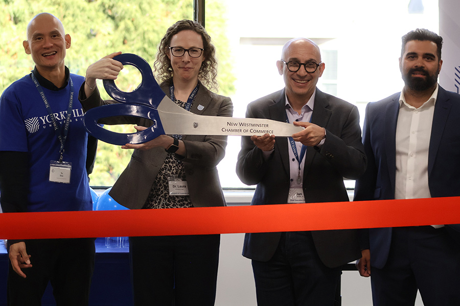 Yorkville University - BC Campus 10 Year Anniversary ribbon cutting - Laura Kinderman and Ian Freedman